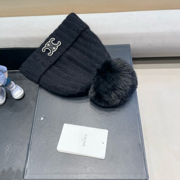 Celine hat wool blend knitted hat - Picture 7 of 8